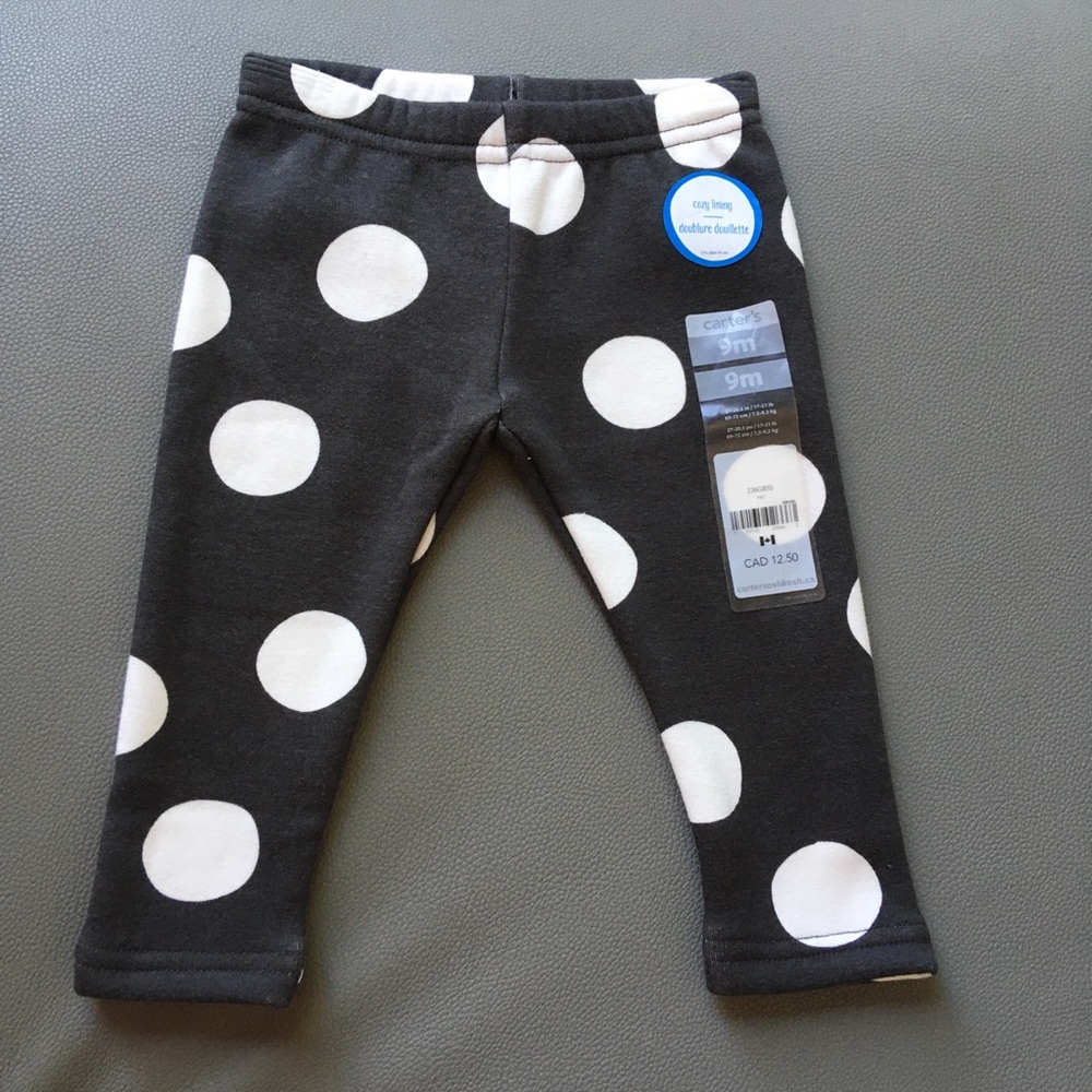 3 for 20$ NWT CARTER’S fleece lined pants
